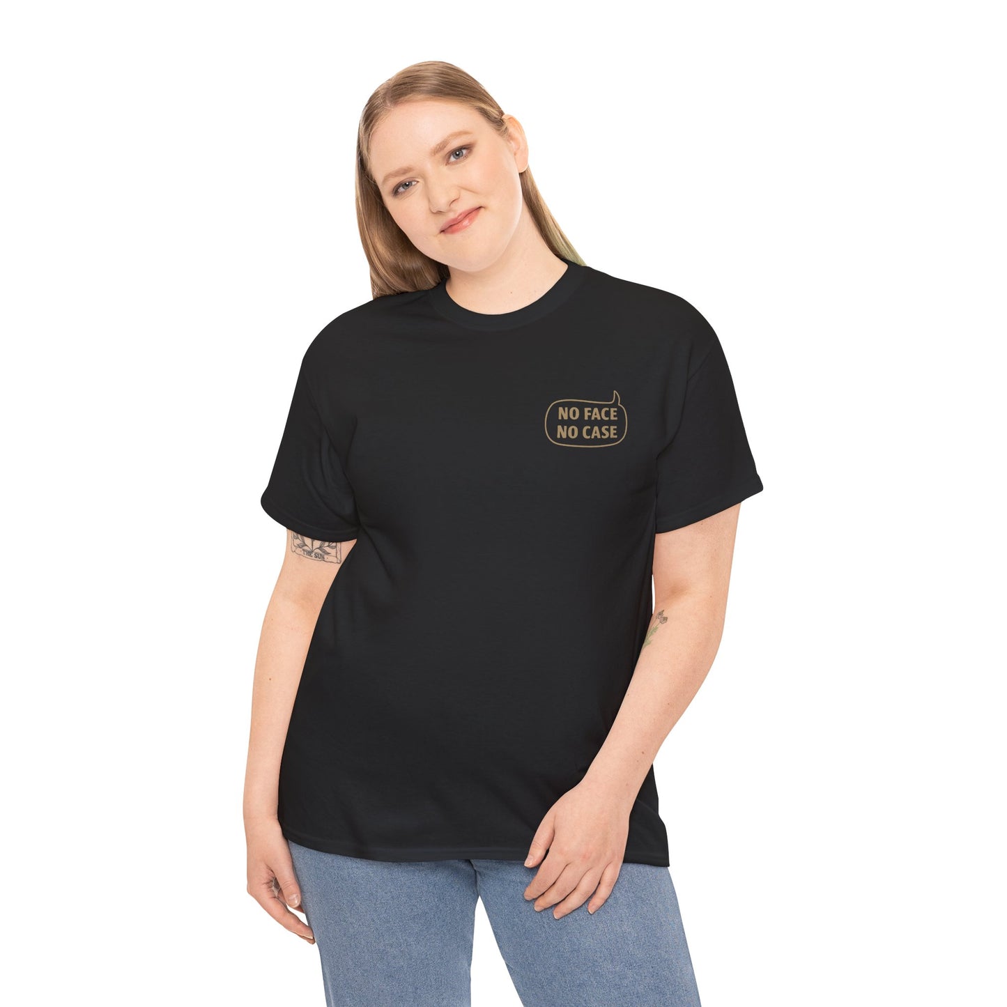 Cryptic and Mystic Unisex Heavy Cotton Tee - No Face No Case