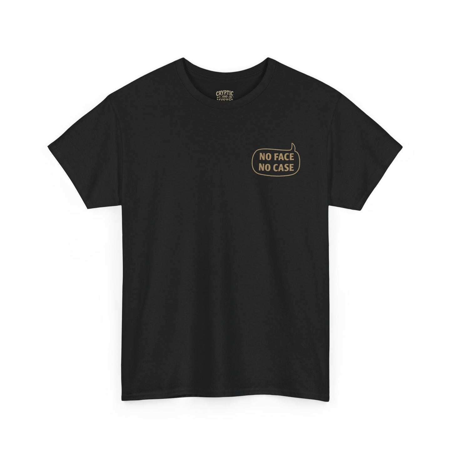 Cryptic and Mystic Unisex Heavy Cotton Tee - No Face No Case