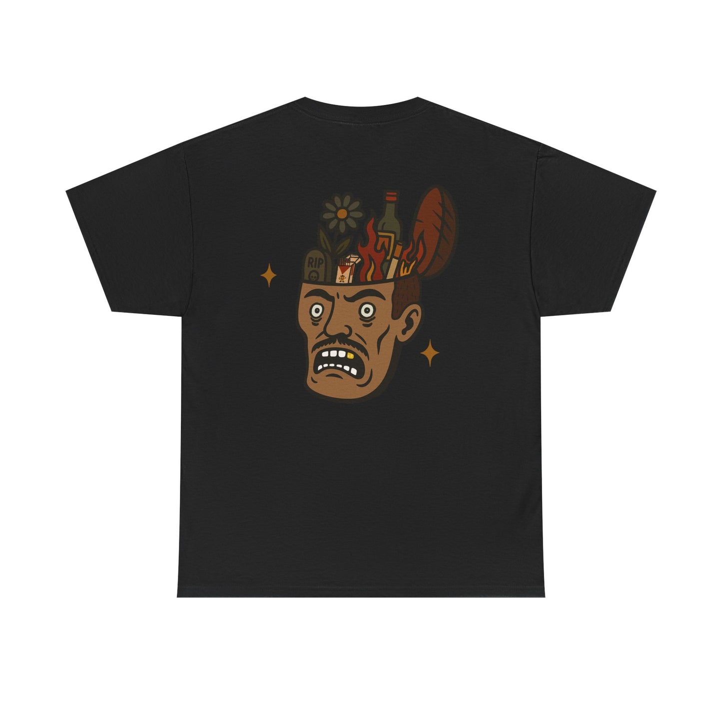Get Outta My Head Tee, Unisex Heavy Cotton T-Shirt - Cryptic and Mystic