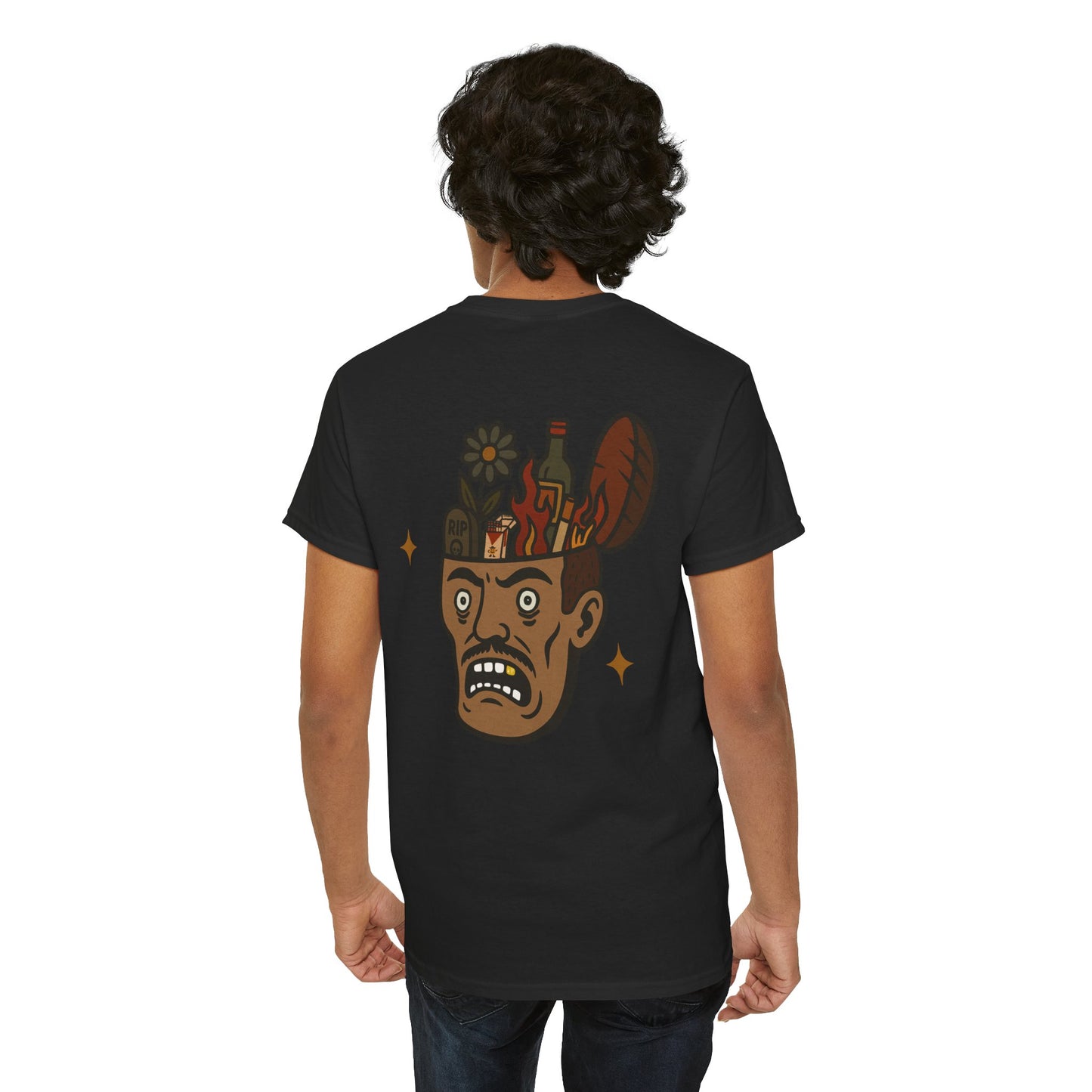Get Outta My Head Tee, Unisex Heavy Cotton T-Shirt - Cryptic and Mystic