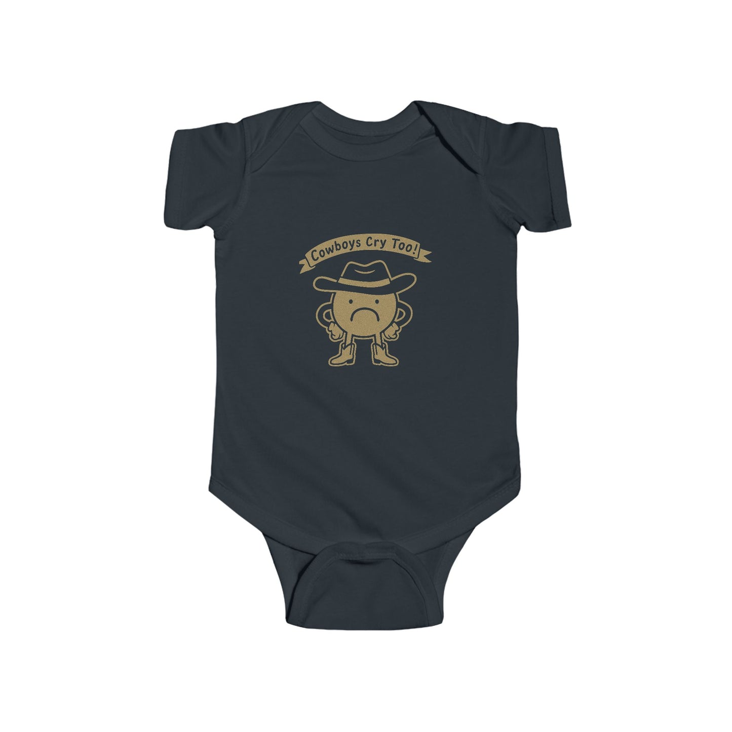 Cowboys Cry Too Bodysuit - Cute Infant T-Shirt, Baby Shower Gift, Newborn Outfit, Western Baby Clothes, Funny Baby Bodysuit