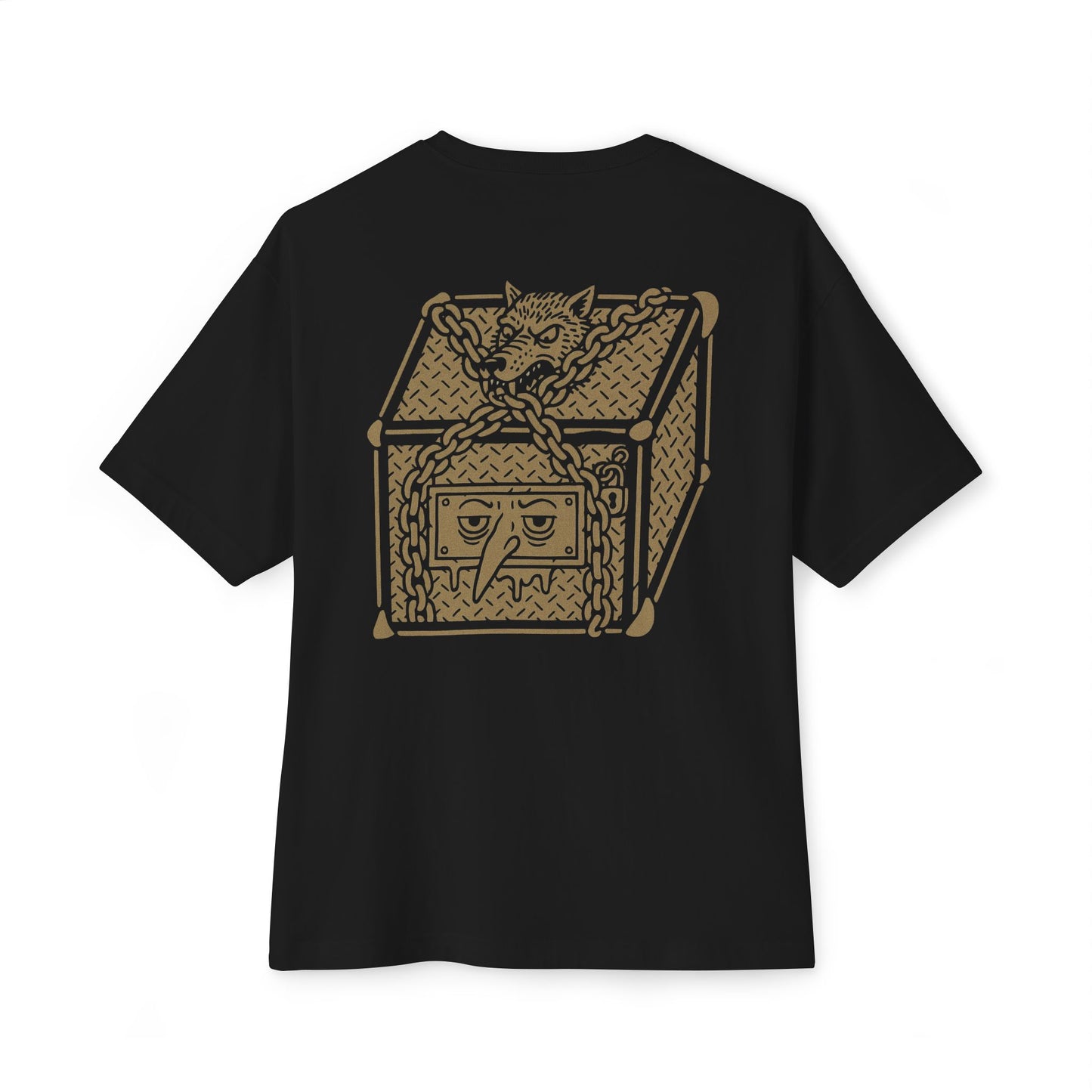 Cryptic and Mystic Unisex Boxy Graphic Tee - I Know Why The Caged Dog Barks