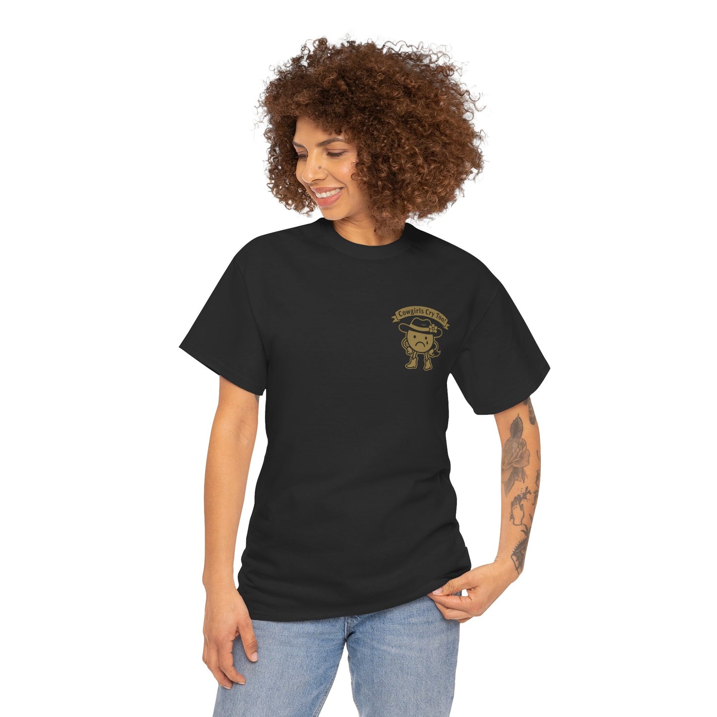 Cowgirls Cry Too Unisex Heavy Cotton Tee - Cryptic and Mystic
