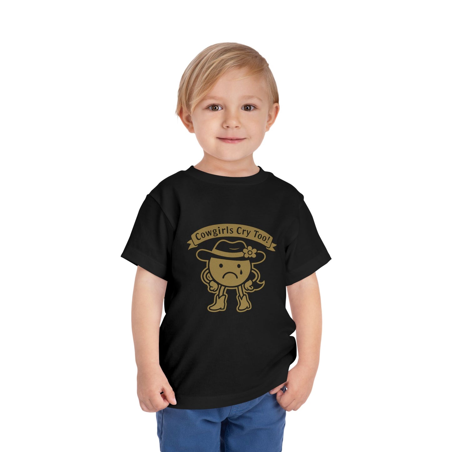 Cowgirls Cry Too Toddler Tee - Cryptic and Mystic