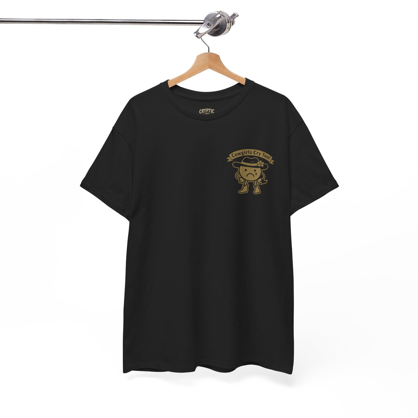 Cowgirls Cry Too Unisex Heavy Cotton Tee - Cryptic and Mystic