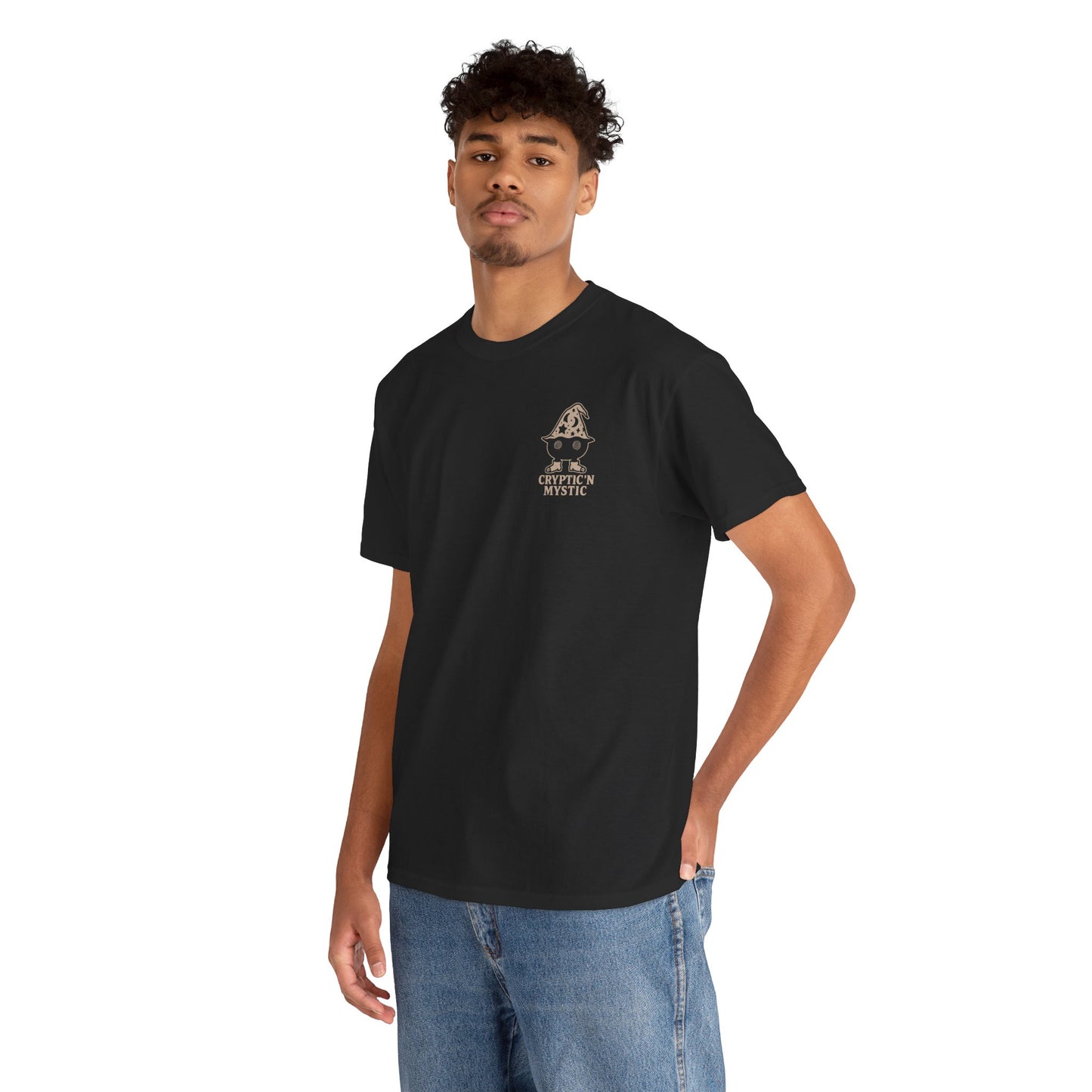 Cryptic 'N Mystic Grimley Unisex Heavy Cotton Tee, Graphic Tee, Casual Wear, Unisex Fashion, Everyday Comfort